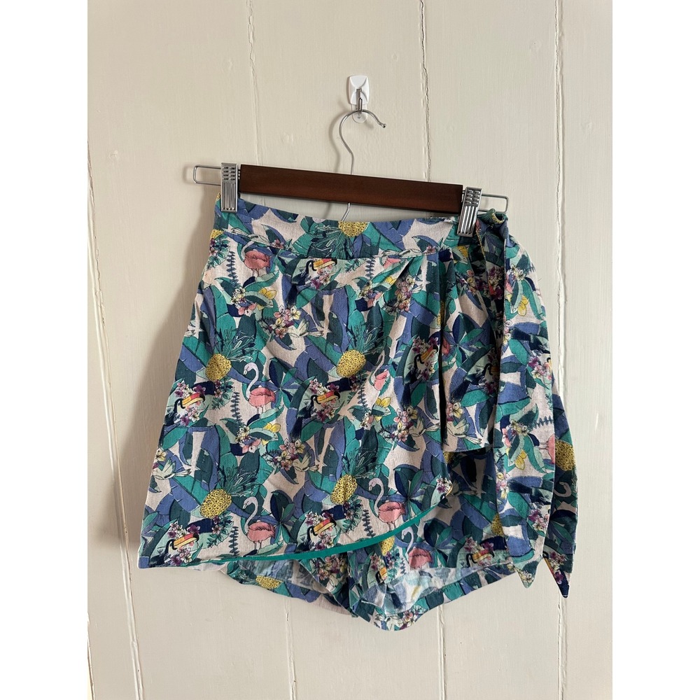 Collectif London Tropical Toucan Pineapple Crop Top and‎ Skort Set XXS